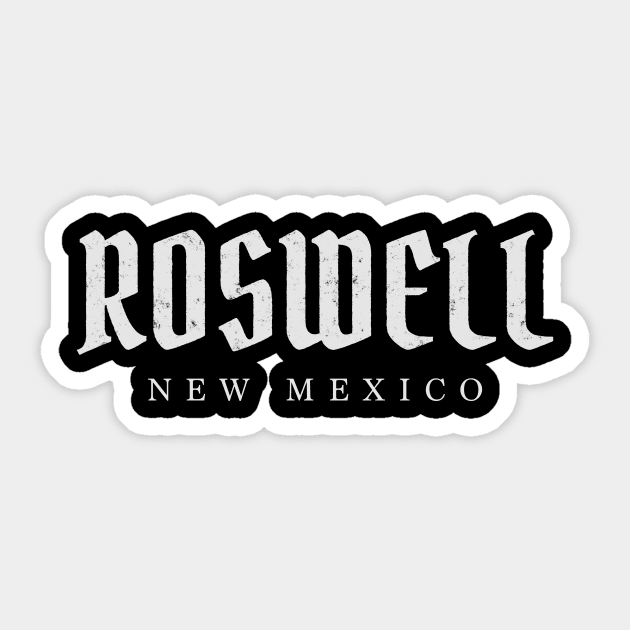 Roswell, New Mexico Sticker by pxdg